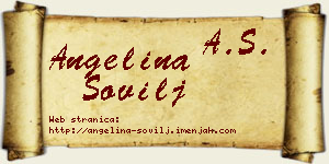 Angelina Sovilj vizit kartica